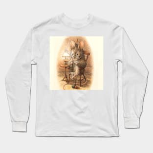 “Mrs Mouse Knitting” by Beatrix Potter Long Sleeve T-Shirt